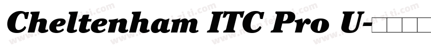 Cheltenham ITC Pro U字体转换